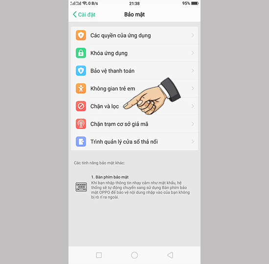 Vào chặn và lọc